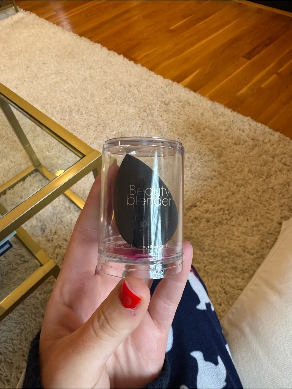 beautyblender Duo Makeup Sponges in Black & Beige with Holders